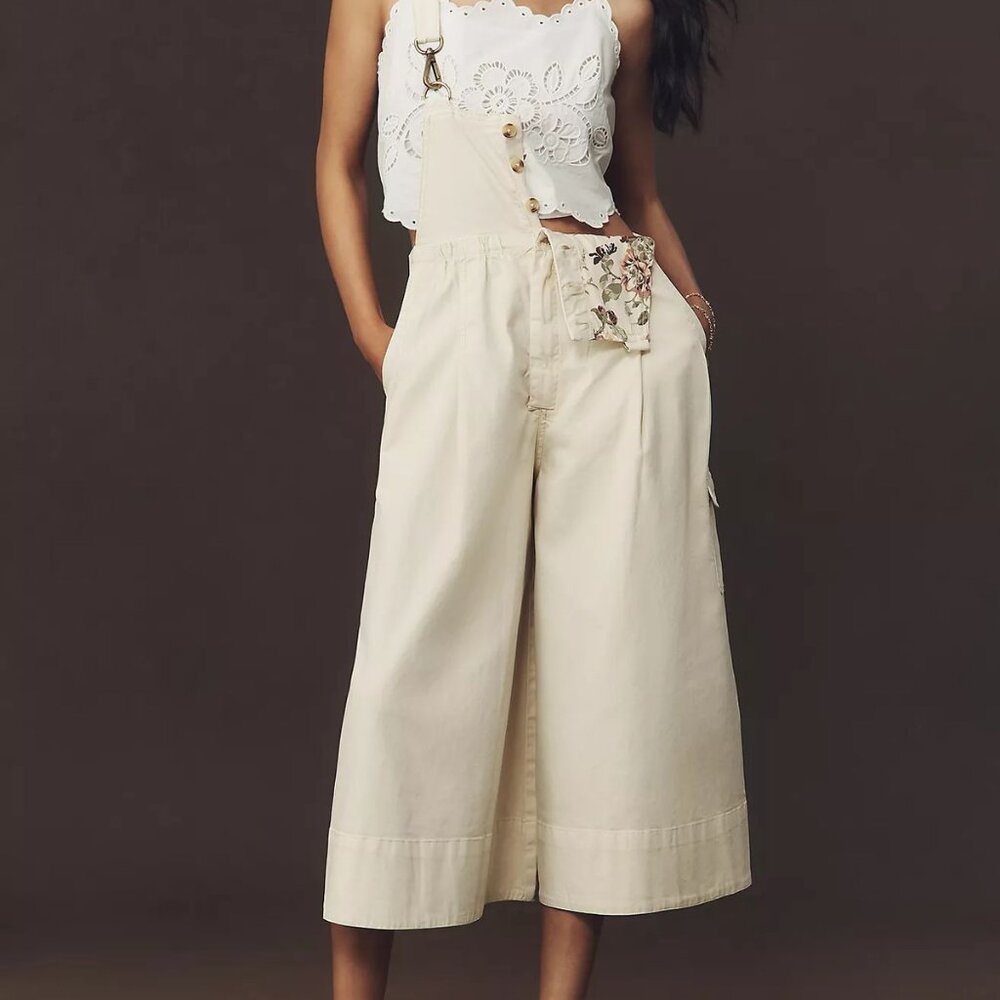 Pilcro Wide-Leg Crop Jumpsuit